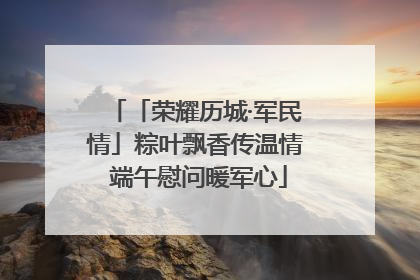 「荣耀历城·军民情」粽叶飘香传温情 端午慰问暖军心