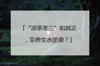 “凉茶老三”和其正，靠养生水逆袭？