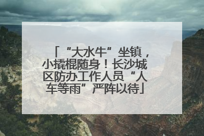 “大水牛”坐镇，小撬棍随身！长沙城区防办工作人员“人车等雨”严阵以待