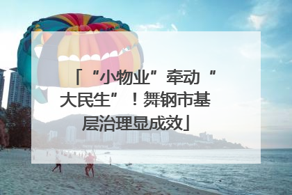 “小物业”牵动“大民生”！舞钢市基层治理显成效
