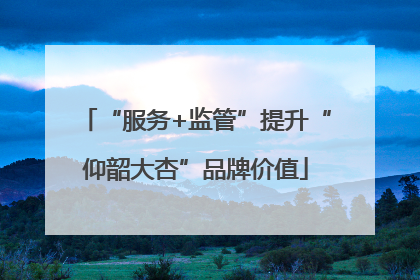 “服务+监管”提升“仰韶大杏”品牌价值