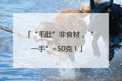 “毛肚”非食材，“一手”=50克！
