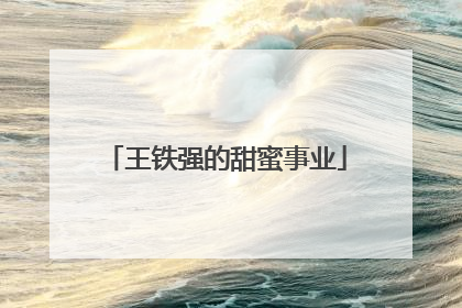 王铁强的甜蜜事业