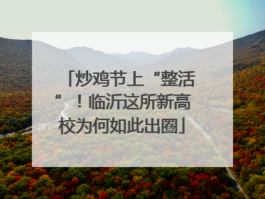 炒鸡节上“整活”！临沂这所新高校为何如此出圈