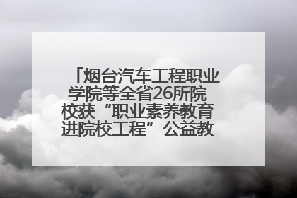 烟台汽车工程职业学院等全省26所院校获“职业素养教育进院校工程”公益教学点集中授牌
