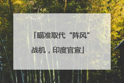瞄准取代“阵风”战机，印度官宣