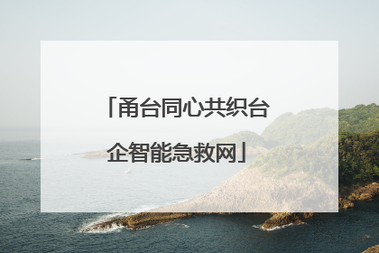 甬台同心共织台企智能急救网