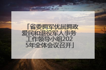 省委拥军优属拥政爱民和退役军人事务工作领导小组2025年全体会议召开