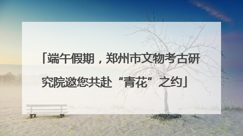 端午假期，郑州市文物考古研究院邀您共赴“青花”之约
