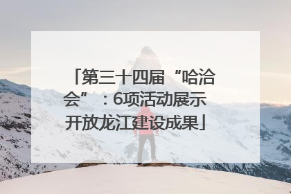 第三十四届“哈洽会”：6项活动展示开放龙江建设成果