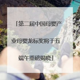 第二届中国母婴产业母婴龙标奖将于五端午重磅揭晓