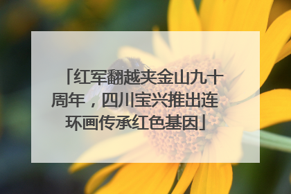 红军翻越夹金山九十周年，四川宝兴推出连环画传承红色基因