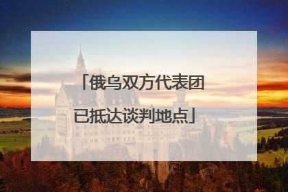 俄乌双方代表团已抵达谈判地点