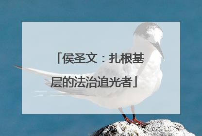 侯圣文：扎根基层的法治追光者