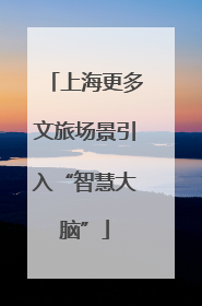 上海更多文旅场景引入“智慧大脑”