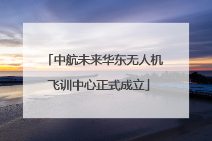 中航未来华东无人机飞训中心正式成立