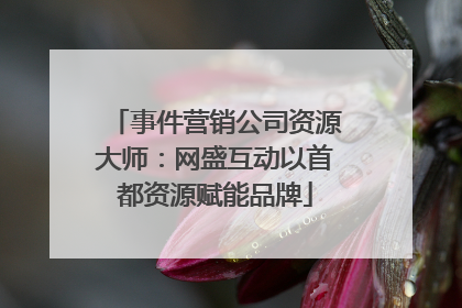 事件营销公司资源大师：网盛互动以首都资源赋能品牌