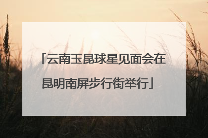 云南玉昆球星见面会在昆明南屏步行街举行