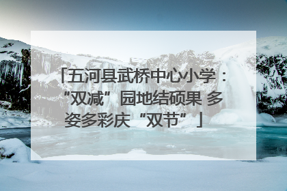 五河县武桥中心小学：“双减”园地结硕果 多姿多彩庆“双节”