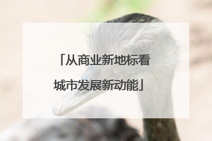 从商业新地标看城市发展新动能