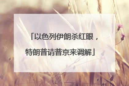 以色列伊朗杀红眼，特朗普请普京来调解