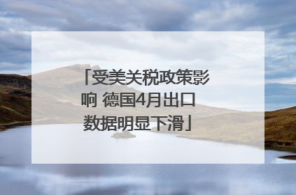 受美关税政策影响 德国4月出口数据明显下滑