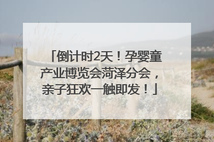 倒计时2天！孕婴童产业博览会菏泽分会，亲子狂欢一触即发！