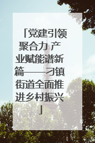 党建引领聚合力 产业赋能谱新篇——刁镇街道全面推进乡村振兴