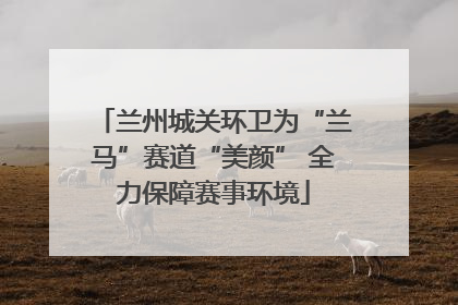 兰州城关环卫为“兰马”赛道“美颜” 全力保障赛事环境