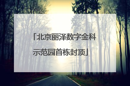 北京丽泽数字金科示范园首栋封顶