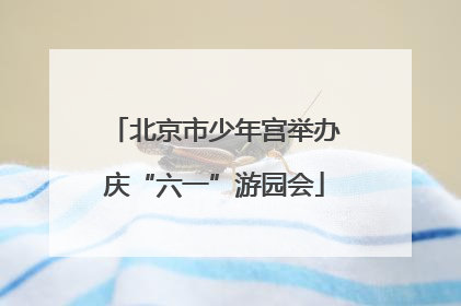 北京市少年宫举办庆“六一”游园会