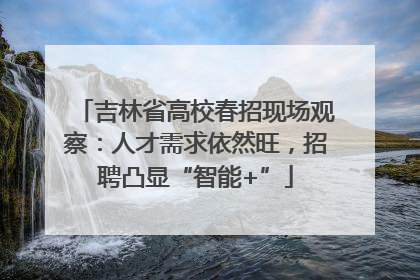 吉林省高校春招现场观察：人才需求依然旺，招聘凸显“智能+”