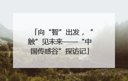 向“智”出发，“触”见未来——“中国传感谷”探访记