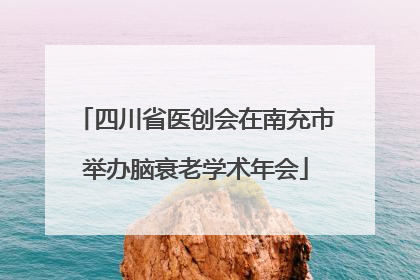 四川省医创会在南充市举办脑衰老学术年会