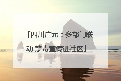 四川广元：多部门联动 禁毒宣传进社区