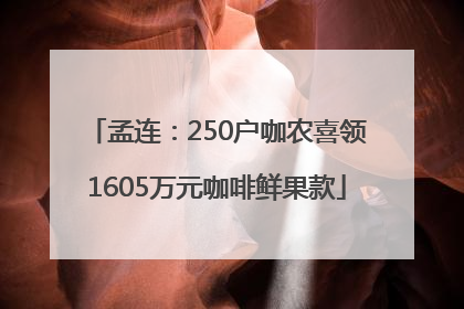 孟连：250户咖农喜领1605万元咖啡鲜果款
