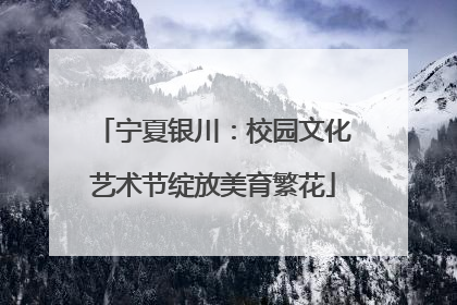 宁夏银川：校园文化艺术节绽放美育繁花