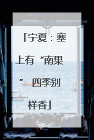 宁夏：塞上有“南果” 四季别样香