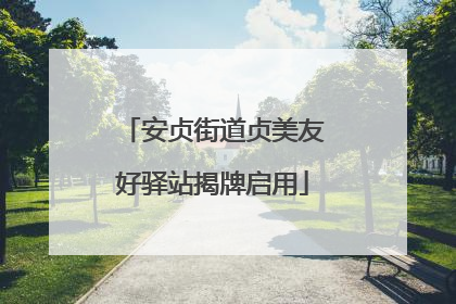 安贞街道贞美友好驿站揭牌启用