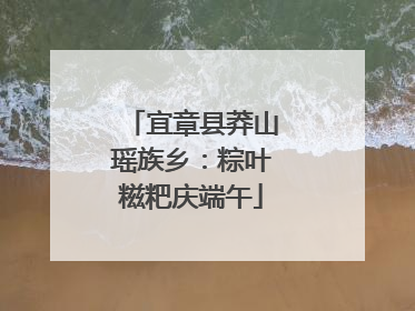 宜章县莽山瑶族乡：粽叶糍粑庆端午