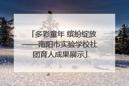 多彩童年 缤纷绽放——南阳市实验学校社团育人成果展示