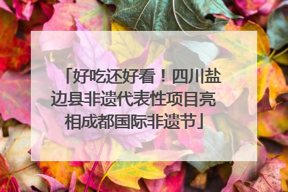 好吃还好看！四川盐边县非遗代表性项目亮相成都国际非遗节