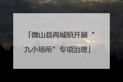 微山县两城镇开展“九小场所”专项治理