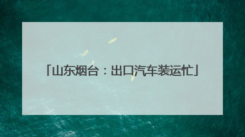 山东烟台：出口汽车装运忙