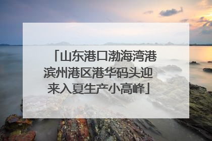 山东港口渤海湾港滨州港区港华码头迎来入夏生产小高峰