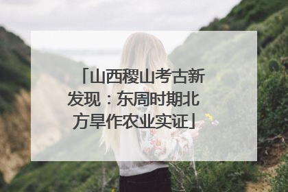 山西稷山考古新发现：东周时期北方旱作农业实证