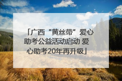 广西“黄丝带”爱心助考公益活动启动 爱心助考20年再升级