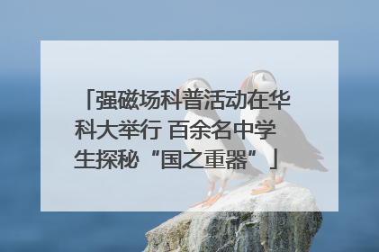 强磁场科普活动在华科大举行 百余名中学生探秘“国之重器”