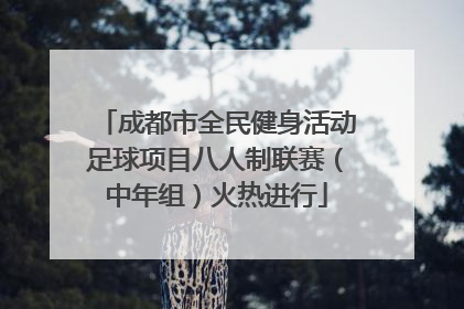 成都市全民健身活动足球项目八人制联赛（中年组）火热进行