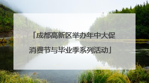 成都高新区举办年中大促消费节与毕业季系列活动